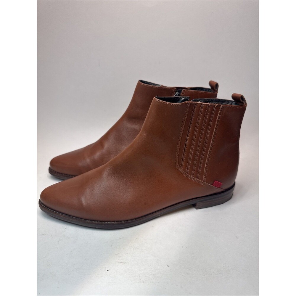 Marc Joseph NewYork Boots Lexington Bottie Womens Size 9 Brown Leather Zip Ankle